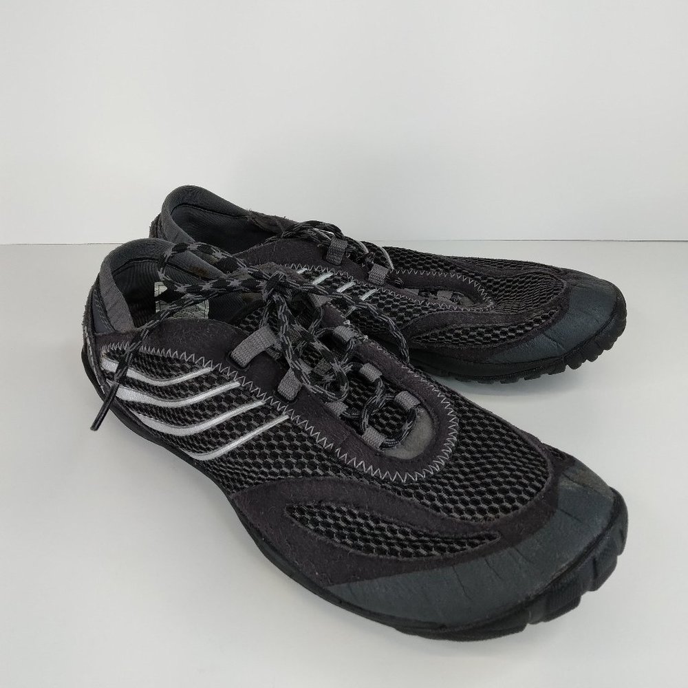 Merrell Barefoot Pace Glove Black J35706 Lace Up Running Shoes Vibram Size 9